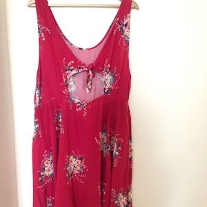 TORRID Pink Floral Cocktail Dress